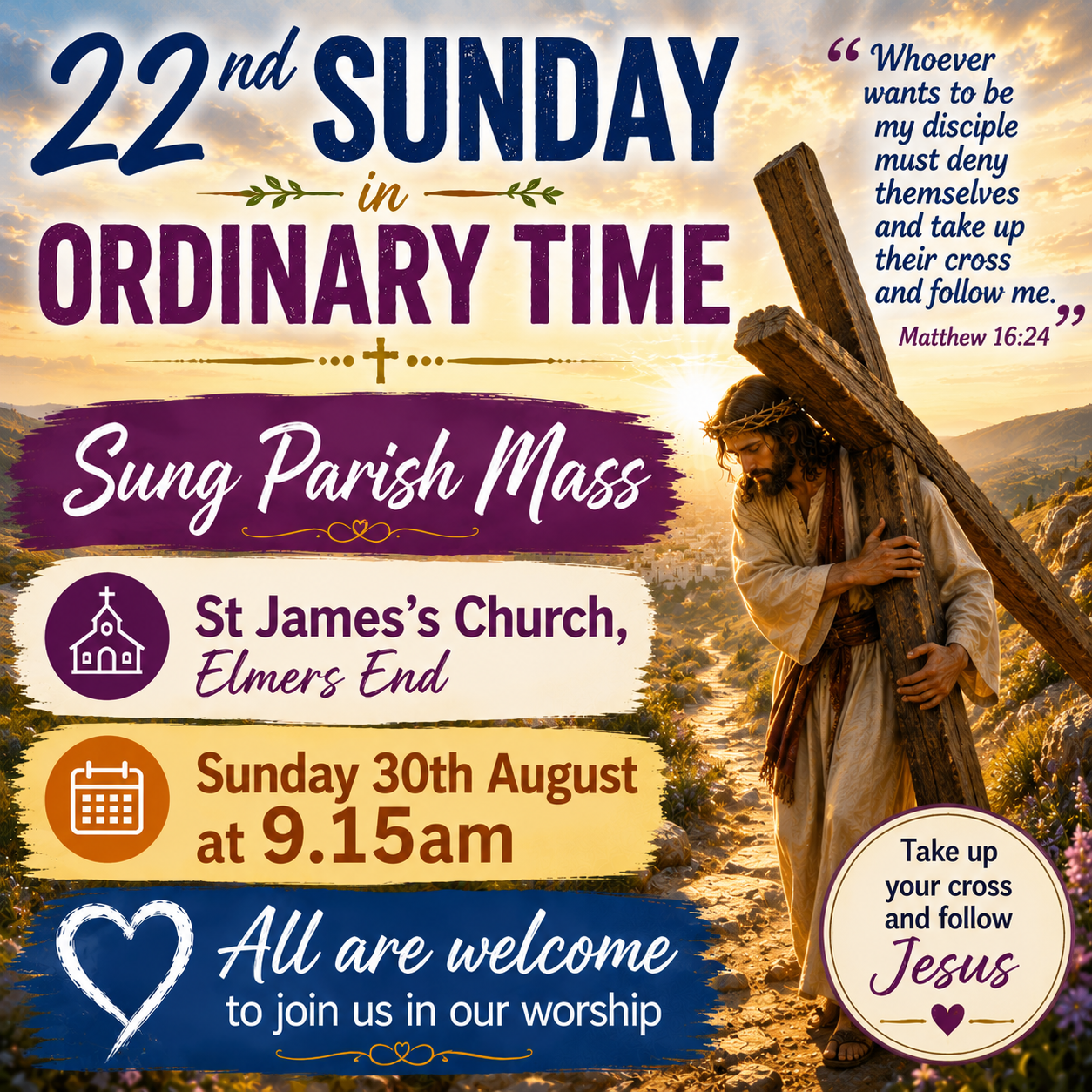 Sung Parish Mass (22nd Sunday in Ordinary Time)