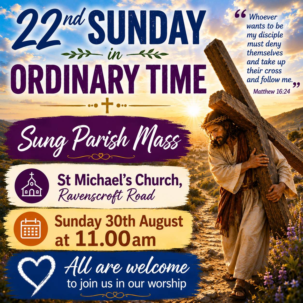 Sung Parish Mass (22nd Sunday in Ordinary Time)